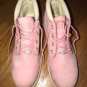 Pink Timberlands